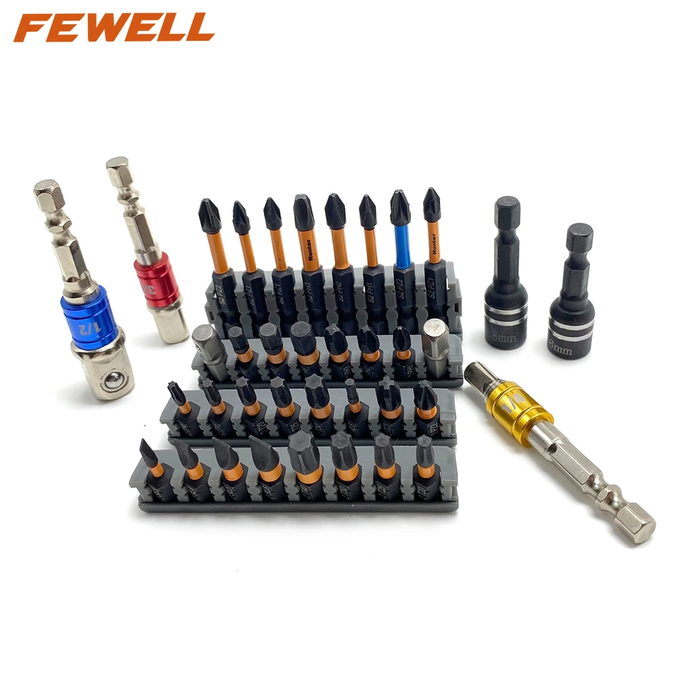 Fwsd10002 37PCS (SL-, T-, PZ-, H-) Universal Magnetic Screwdriver Bit Set for Accessories Rotary Drill, Precision Screwdriver Replacement Bits