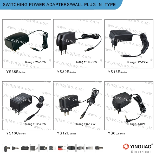 30W AC DC Adaptor with Cigarette Socket