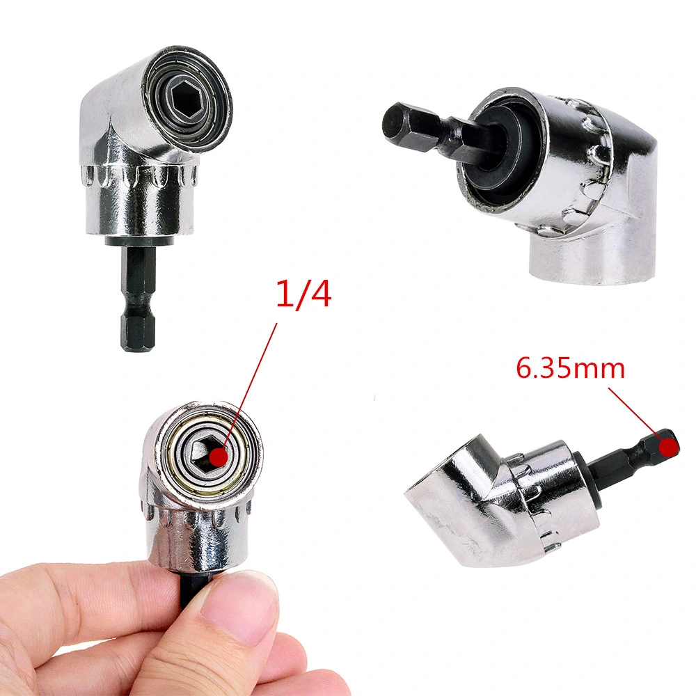 105 Angle Screwdriver Set Socket Holder Adapter Adjustable Hand Tools Angle Screw Driver Tool 1/4′′ Hex Bit Socket