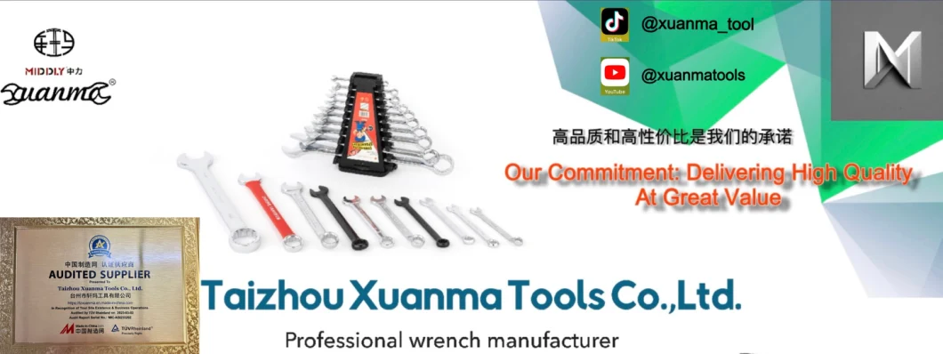 New Combination Wrench/Open-Ring Spanner 40-Degree Angled Box-End Combination