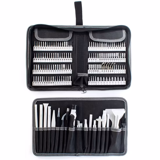 Präzisions-180-in-1-Schraubendreher-Bit-Set, mit 30 Bohrern aus legiertem S2-Stahl, Mini-Schraubendreher für tragbare Kamera-Smartphones
